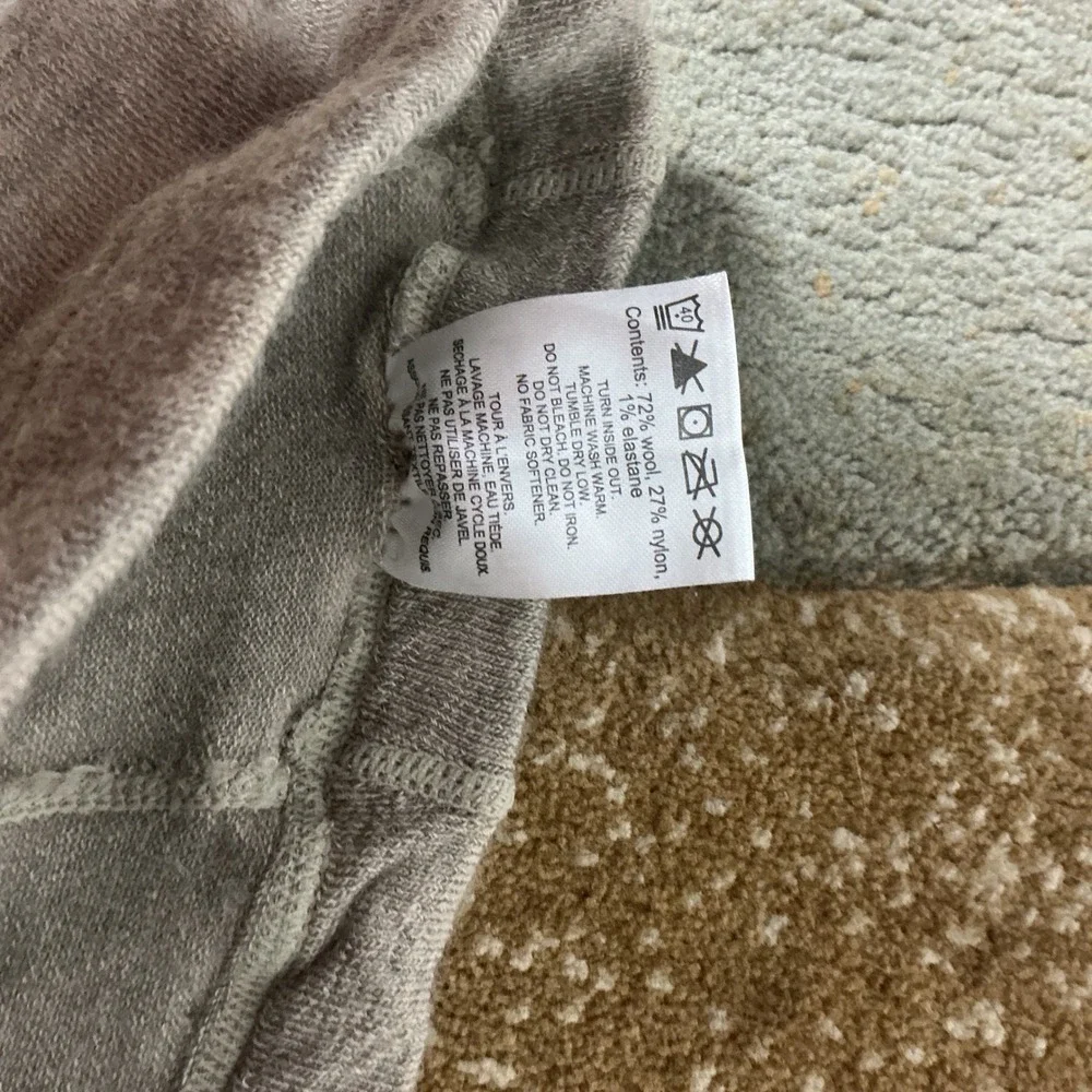 Smartwool Merino Wool Polka Dot Tights Kids Sz M Gray Thermal Footed Warm Layer